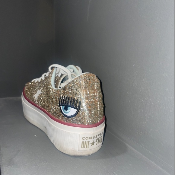 Converse X Chiara Ferragni One Star Platform OX Shoes - Picture 2 of 6